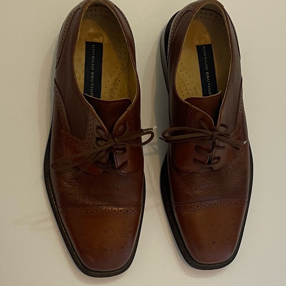 Giorgio Brutini Rich Brown Leather Derbys - Picture 5 of 5